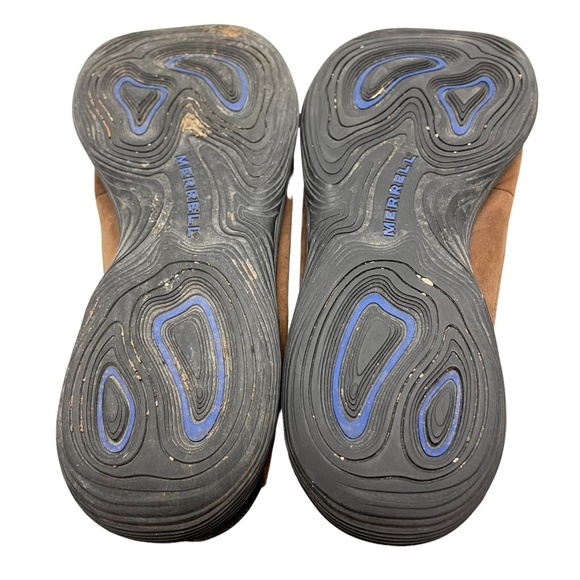 MERRELL TOPO PERF MOC CHOCOLATE Brown Genuine Leather Loafers Casual Shoes 10.5 - Picture 15 of 16